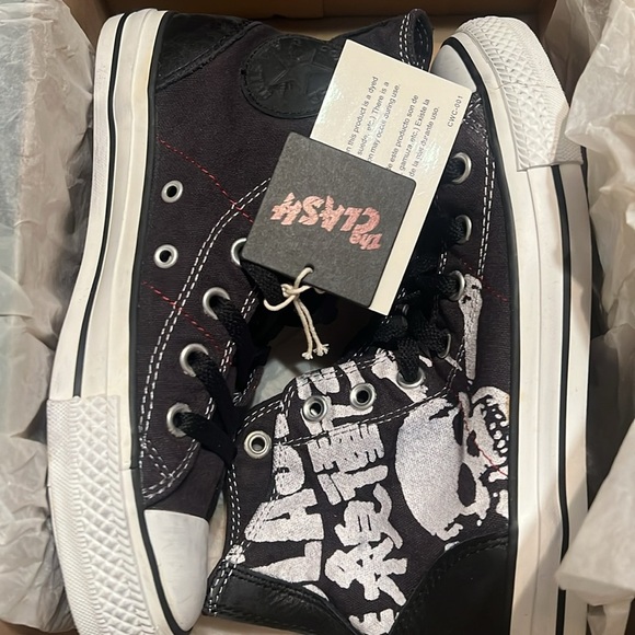 Converse Chuck Taylor All Star The Clash 3 Black/Red High Top Sneakers | NEW/NWT - Picture 7 of 8